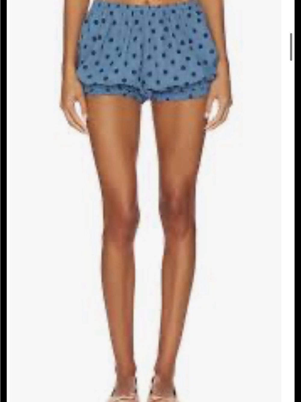 Lisa Says Gah Light Blue Polka Dot Bloomer Shorts - Picture 4 of 9